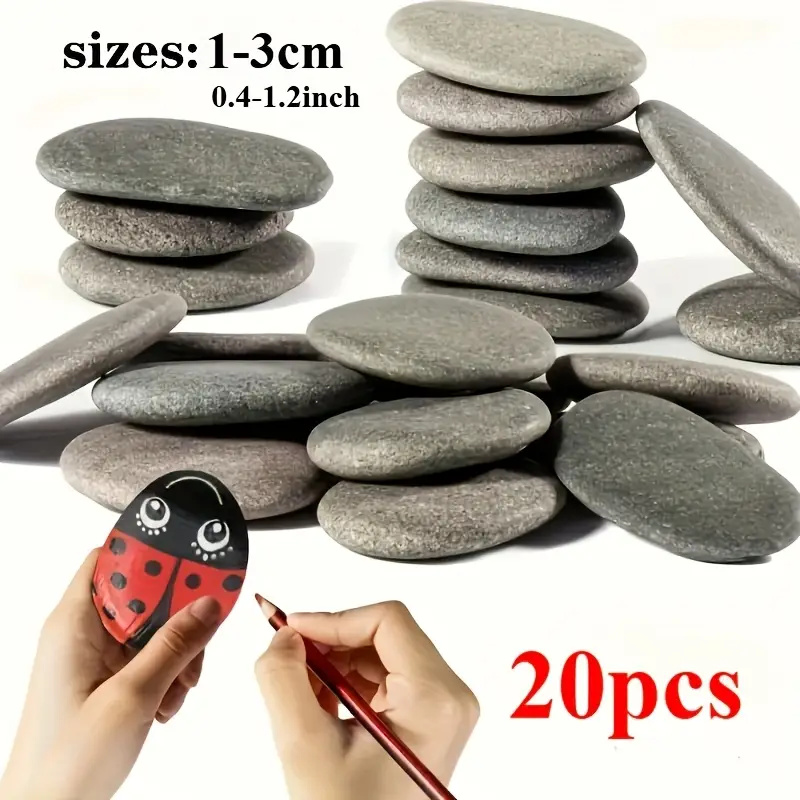 Fish Tank Gravel - 20 piezas de rocas de río