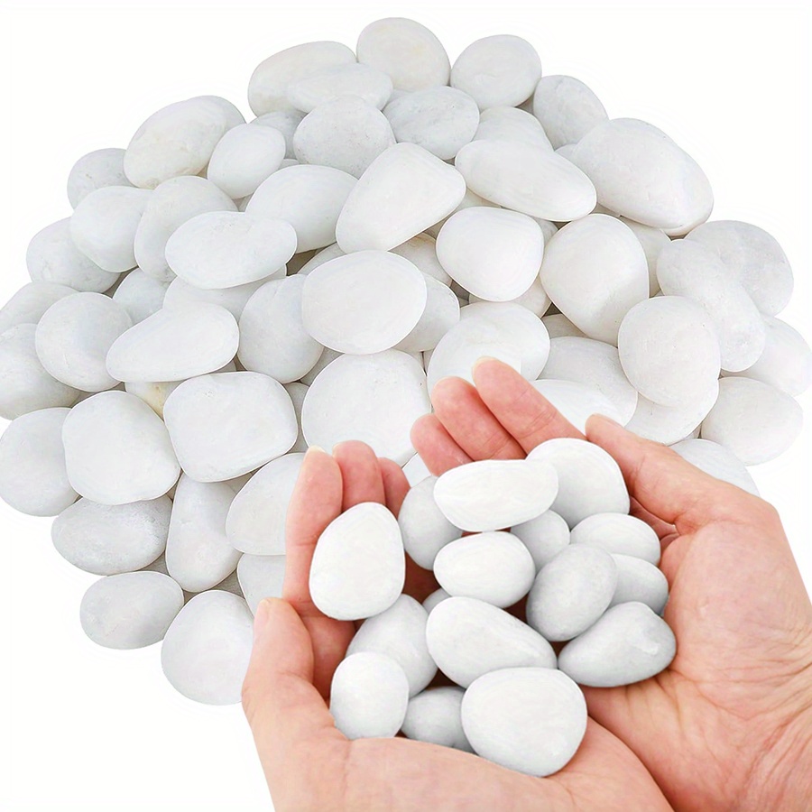 Aquarium Plants - 200/400g guijarros naturales blancos de alto