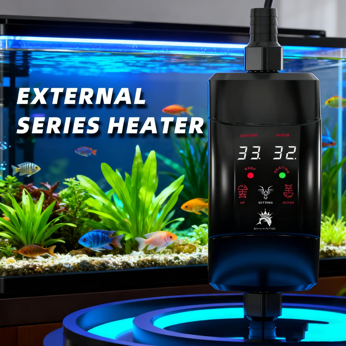 Varilla calefactora externa de - Fish Tank Heater reseña y precio
