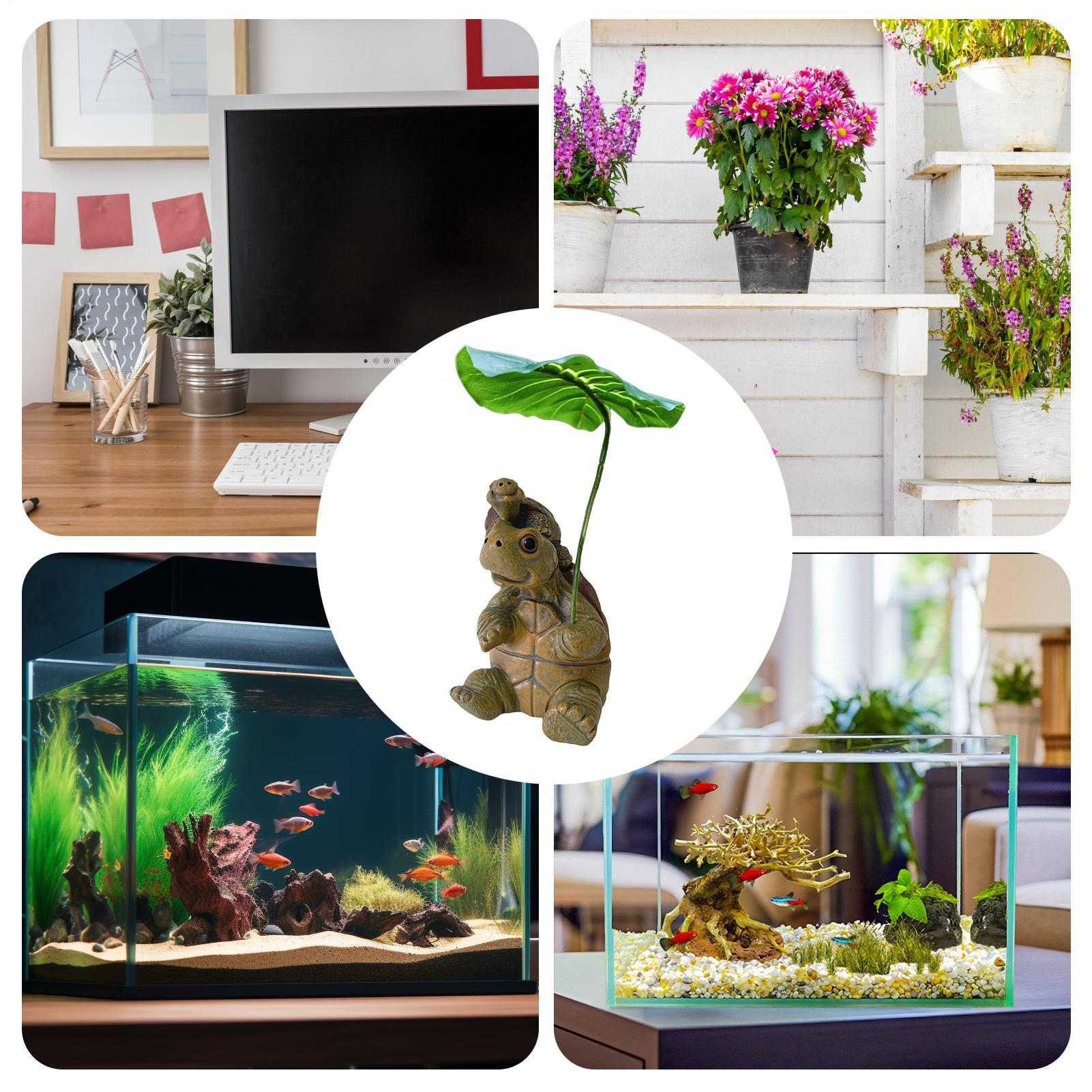 Figura de tortuga para decorac - Fish Aquarium Home reseña y precio